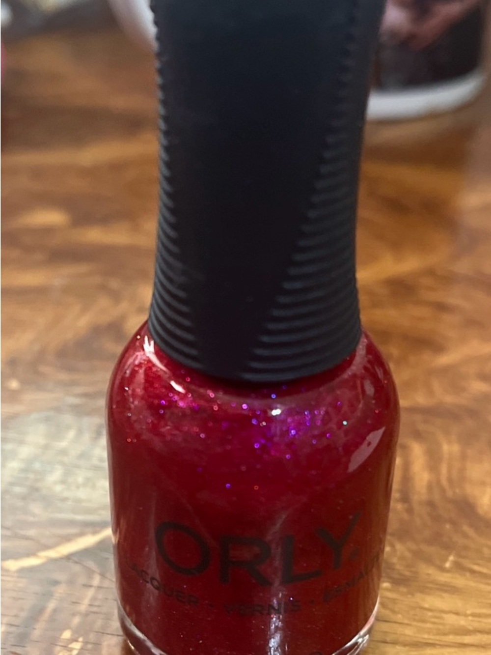 ORLY Red Glitter Nail Polish - Festive Shimmer